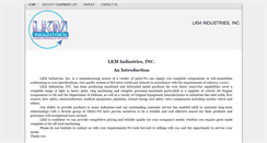 Desktop Screenshot of lkmindustries.com